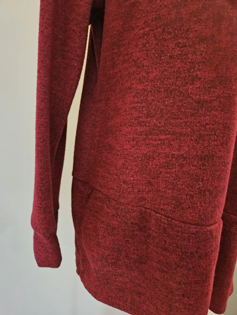 New York Laundry Women's Size Medium M Cozy Scoop Neck Red Tunic Sweater